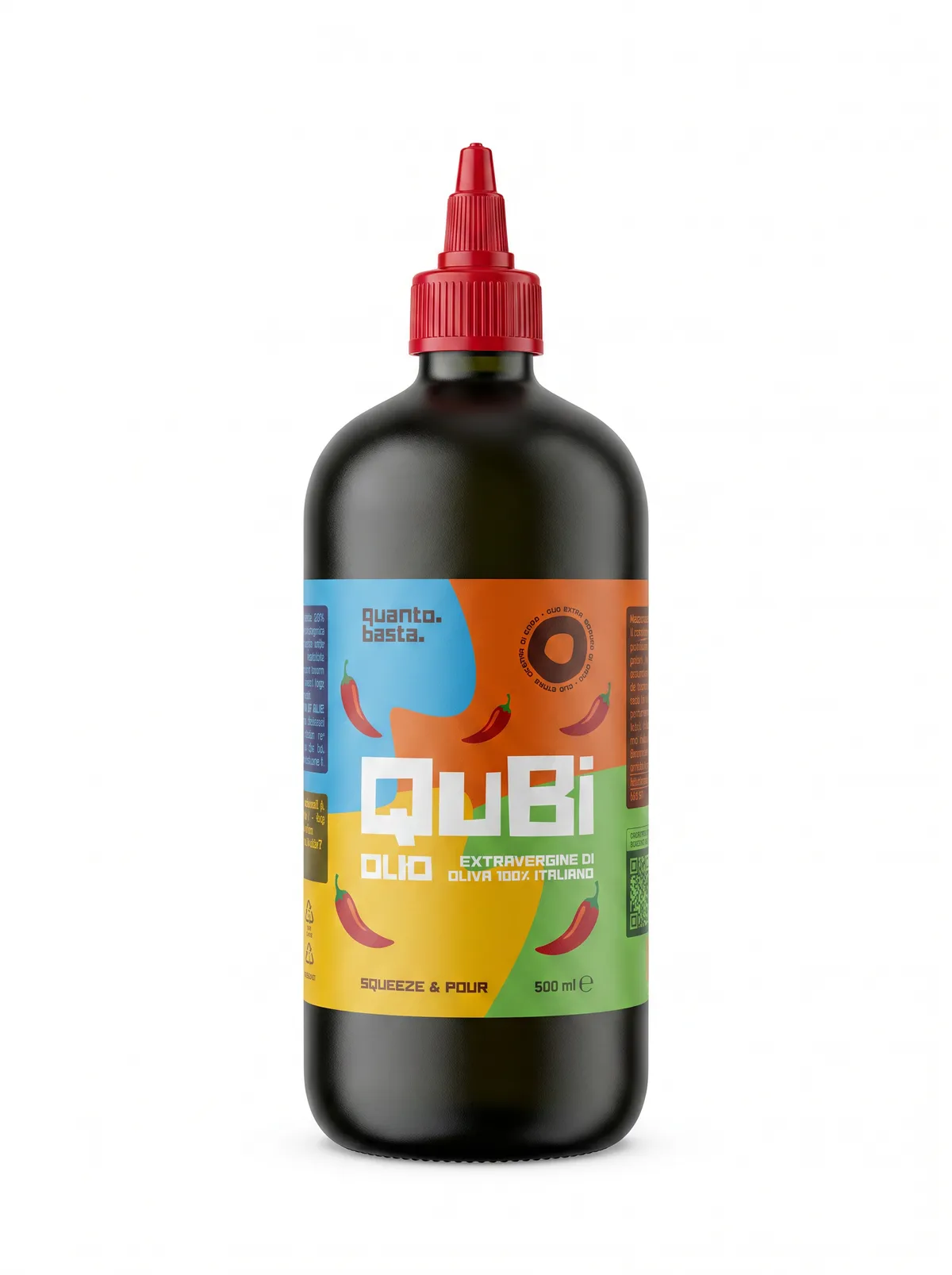 QuBi Peperoncino — Olio aromatizzato al peperoncino 250ml