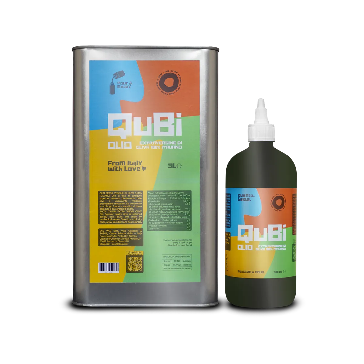 QuBi Bottiglia + Lattina 3L