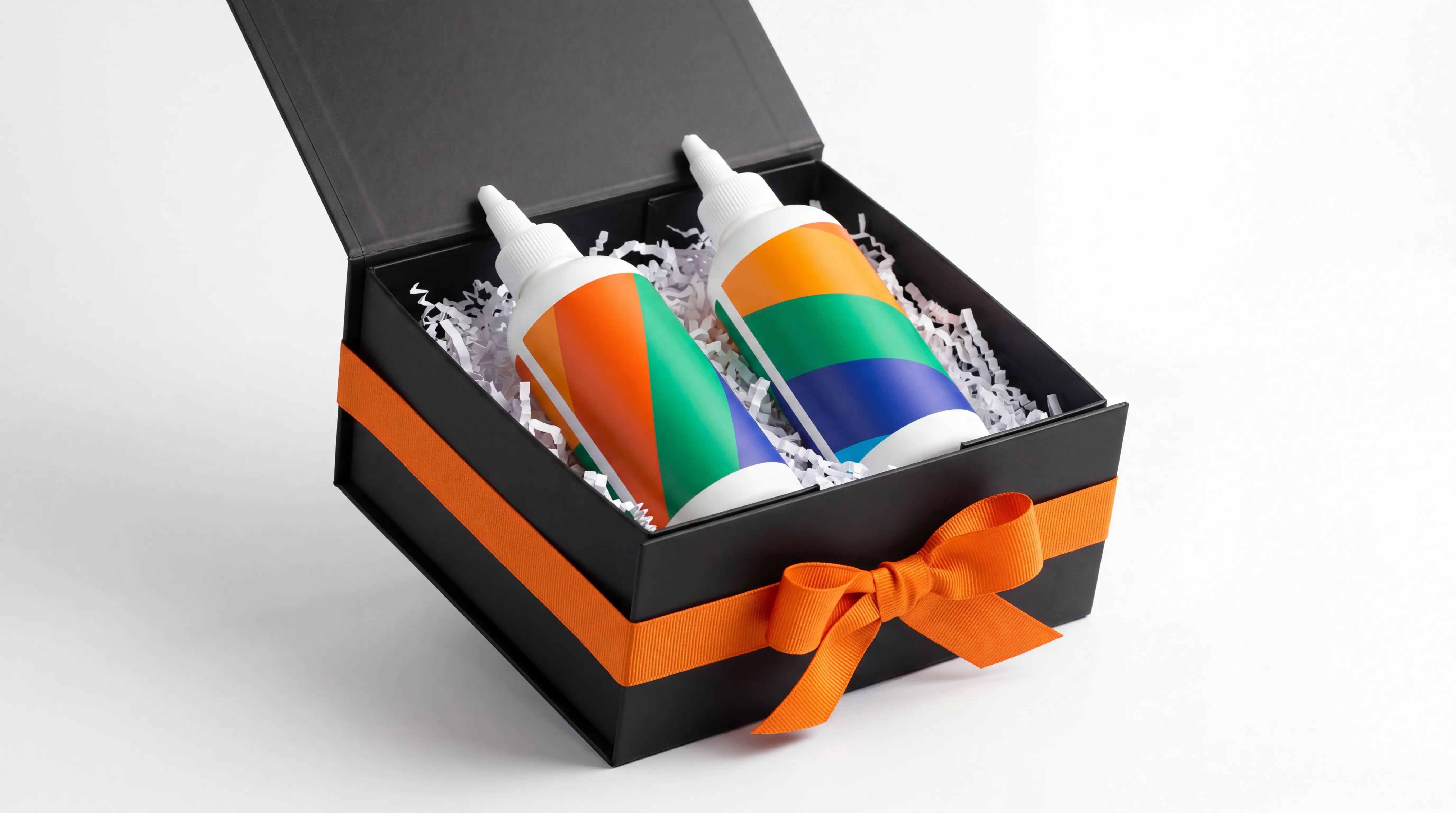 Box regalo QuBi con 2 bottiglie squeeze personalizzabili