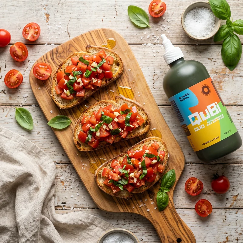 Tomaten-Bruschetta mit QuBi Olivenöl